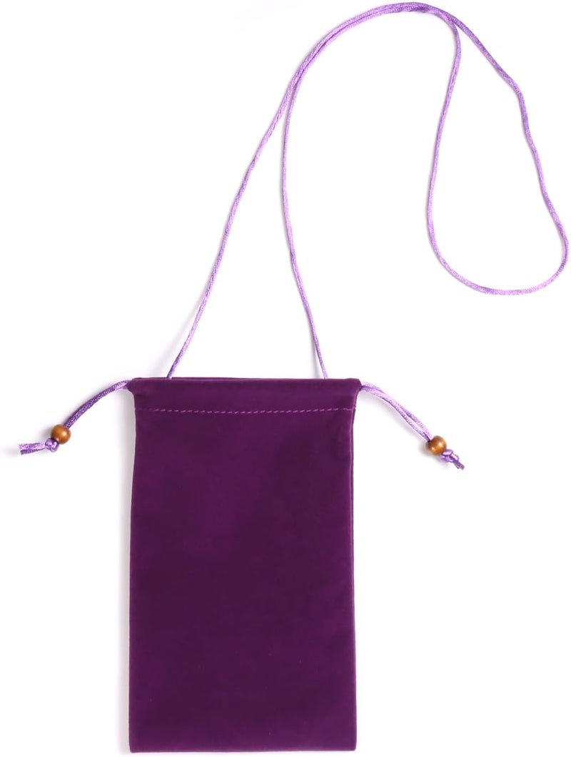 Seqoiyia 2 PCS Cell Phone Sleeves Phone Pouch Bag w/Drawstring Closure Compatible for iPhone 17 Pro Max Galaxy S25 Ultra S25 Edge A56 A36 A35 A26 A16 Moto G Stylus Edge Pixel 10 Pro XL OnePlus 13R (Purple) - Image 5